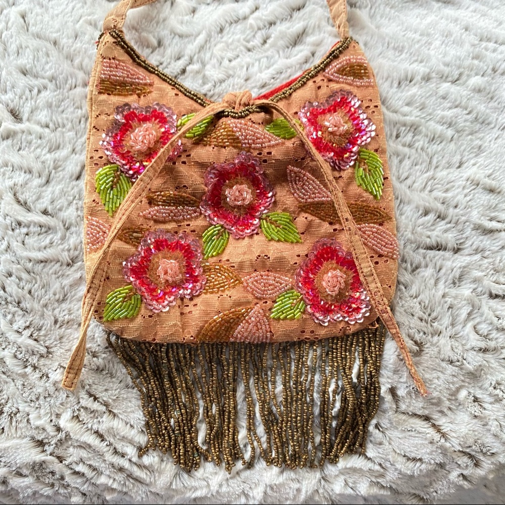 Bebe hand beaded bag